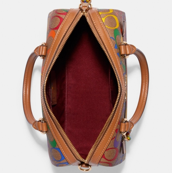 NWT Coach Rainbow Signature Purchase Bag - Picture 3 of 11